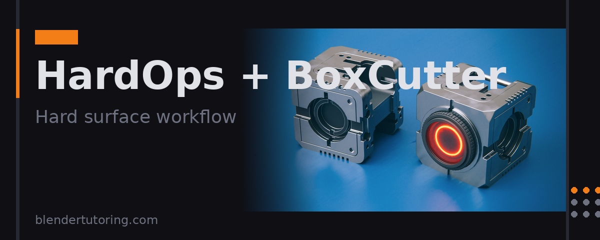 HardOps and BoxCutter in Blender