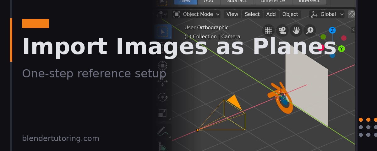 Import Images as Planes in Blender